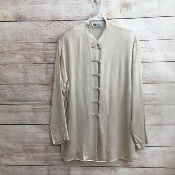 VINTAGE SARA MICHELLE TEXTURED SATINY LOUNGE SET - Picture 8 of 12